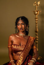 Half Saree - Maroon